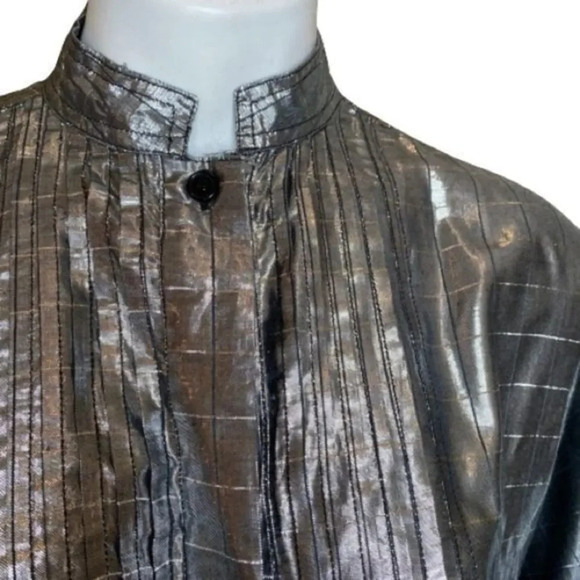 Bila metallic windowpane blouse - Picture 6 of 6